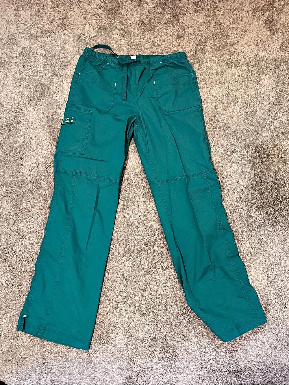 Green Cargo Scrub Pants Size Large Tall